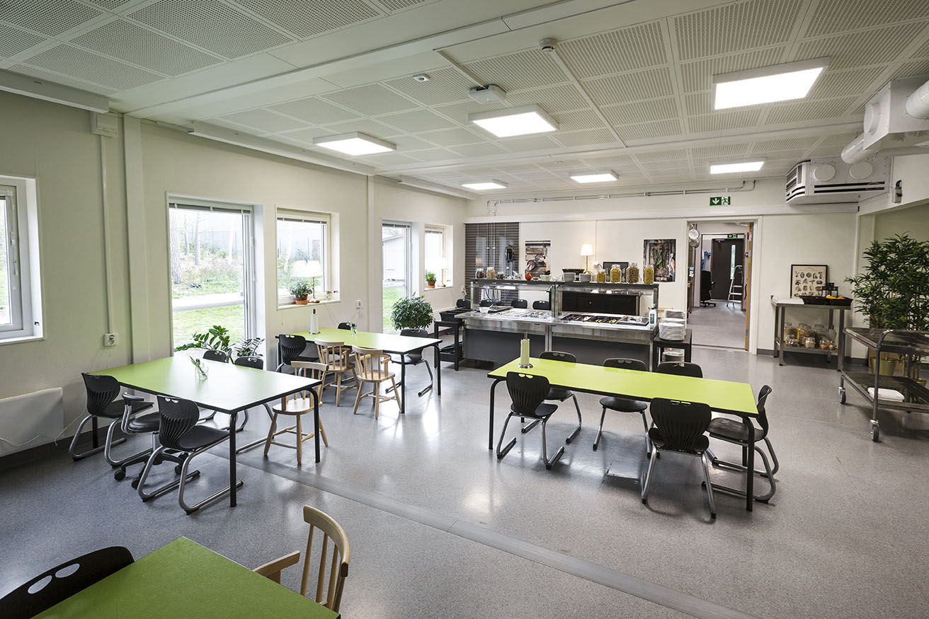 Oxelgrenshagens förskola i södertälje, matsal och kök